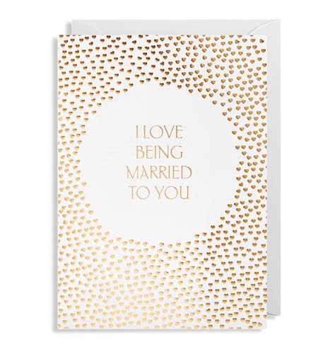 Lagom Design Greeting Card I Love Being Married To You Thesundaysociety