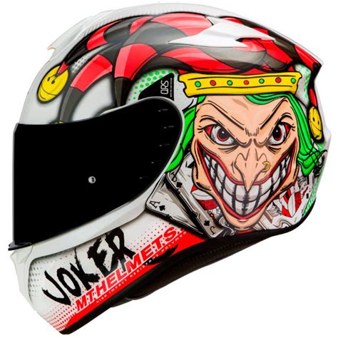 Mt Helmets Targo Joker Full Face Helmet White Motardinn