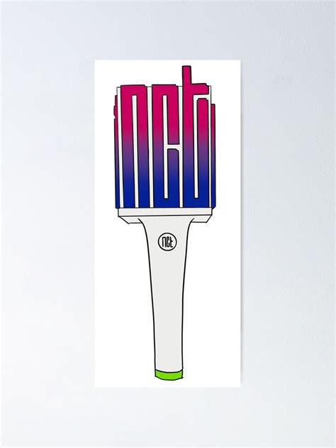 BI FLAG NCT LIGHTSTICK Poster For Sale By Wuffbert Redbubble