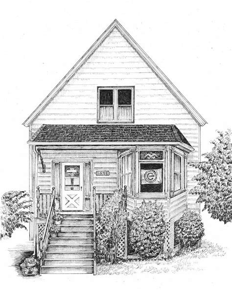 Portraits Of The Home In Pen Ink Artofit