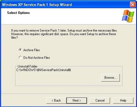 Install Xp Service Pack