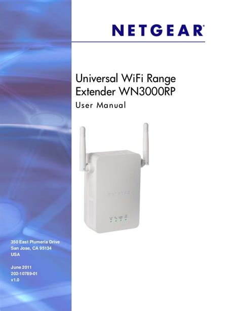 Netgear N600 Wifi Range Extender User Manual - pizzalist