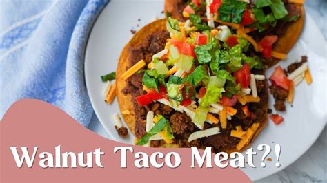 Easy Walnut Mushroom Taco Meat You Need To Try For Vegan Protein Youtube