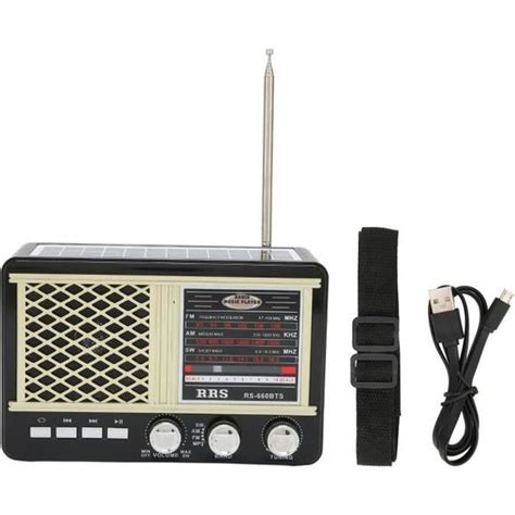 Radio Solaire Multibande Radio D Urgence Portable Rs U Bts Avec