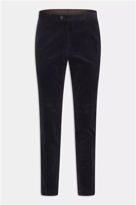 Oscar Jacobson Denz Corduroy Trousers Marine Follestad