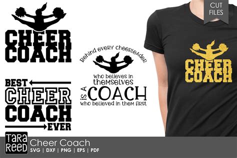 Cheer Coach Cheerleading Svg And Cut Files For Crafters 413309