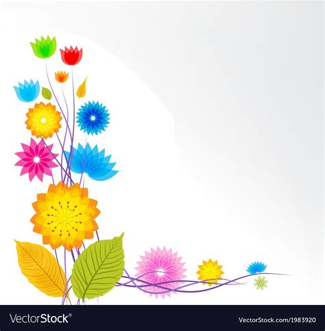 Flower Background Design Royalty Free Vector Image