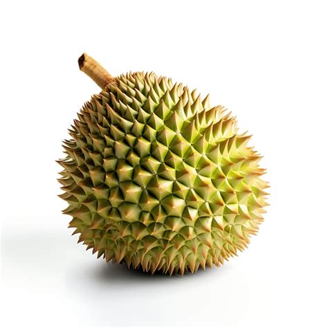 Aislado De Durian Una Fruta Tropical Espinosa Con Un Aro Nico En Una