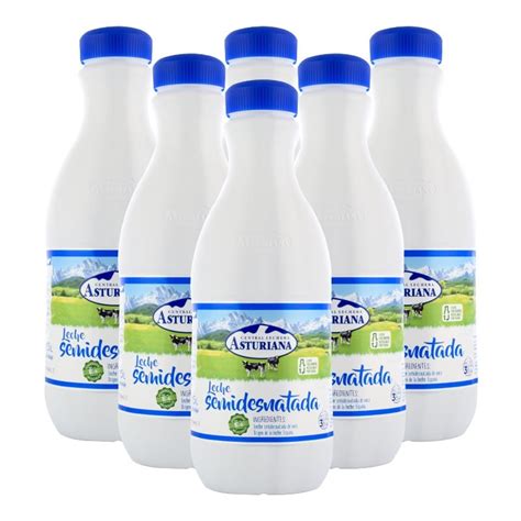 Leche Semidesnatada Asturiana 1 5 Litros Pack 6 Botellas