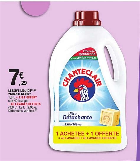 Promo Lessive Liquide Chanteclair Chez E Leclerc Icatalogue Fr