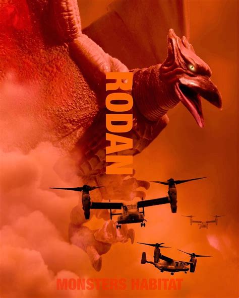 Godzilla King Of The Monsters Poster Rodan Godzilla Gojira Godzillamovie Godzilla2014