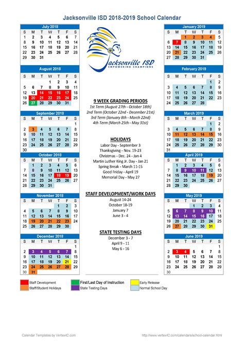 Jacksonville Isd Calendar