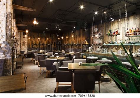 Interior Cozy Restaurant Contemporary Design Loft Stock Photo Edit Now