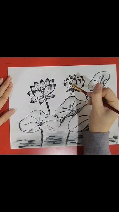 붓펜으로 간단한 동양화 그리기 수업a Simple Way To Draw An Oriental Painting 붓펜 동양화