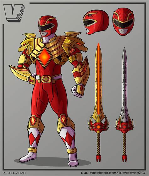 Red Ranger Dragon Shield Fire Mode by thevector25xd : r/powerrangers