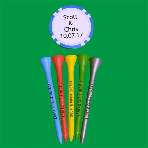 100 Personalized Golf Tees - Gift Set