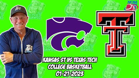 Kansas State Vs Texas Tech College Basketball Free Pick Cbb