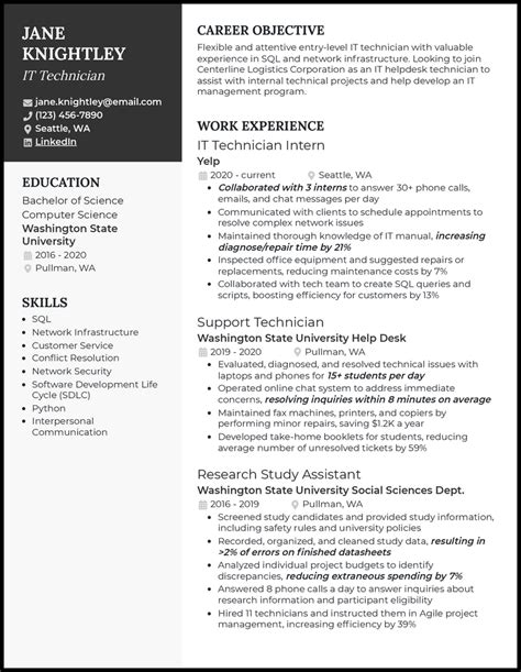 3 Entry Level It Resume Examples Proven To Work In 2024