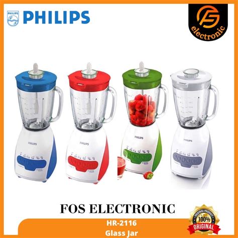 Jual BLENDER 2 IN 1 PHILIPS HR 2116 HR2116 KACA 2 LITER GARANSI