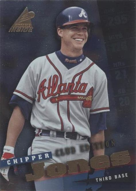 1998 Pinnacle Inside Club Edition 10 Chipper Jones For Sale Online