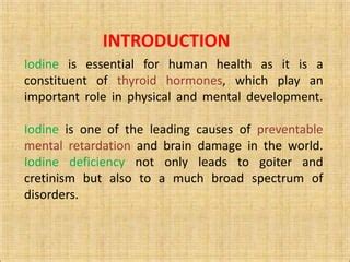 Iodine deficiency disorder | PPT