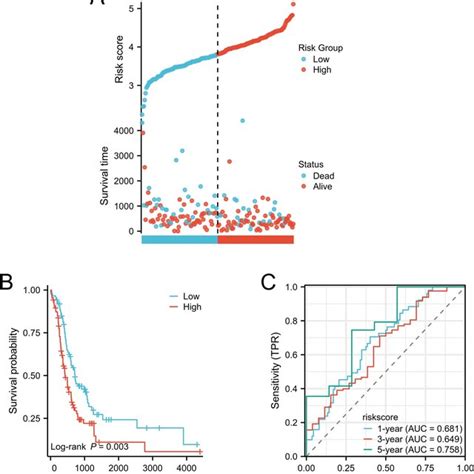 Risk Score Analysis Prognostic Performance And Survival Analysis Of