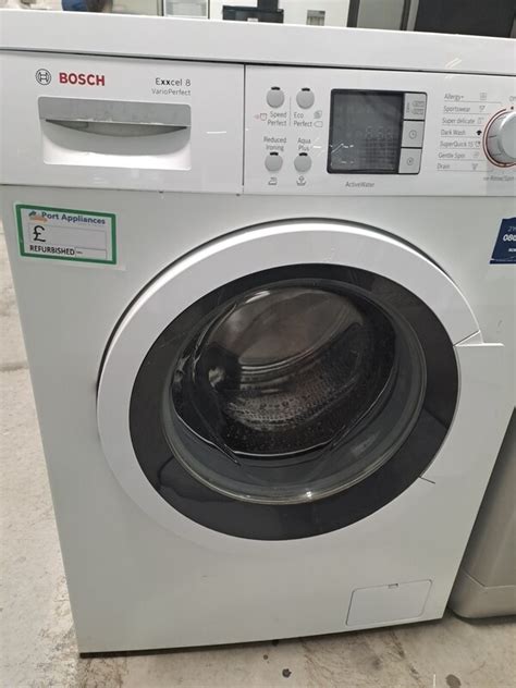 Bosch WAQ28461GB 12 Exxcel 8 Varioperfect 8kg Load 1400 Spin Washing