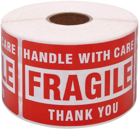 Proline® 500 Per Roll Fragile Handle With Care 2 X Etsy