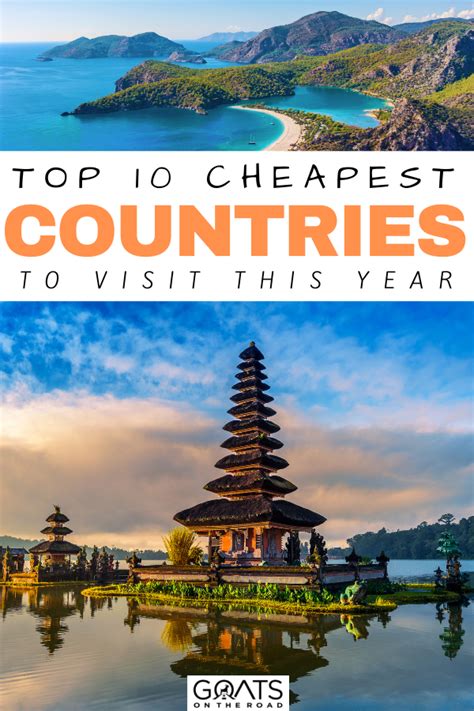 Top 10 Cheapest Countries to Visit This Year - Goats On The Road