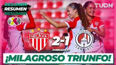 Resumen Y Goles Necaxa 2 1 Atl San Luis Liga Mx Femenil CL2024