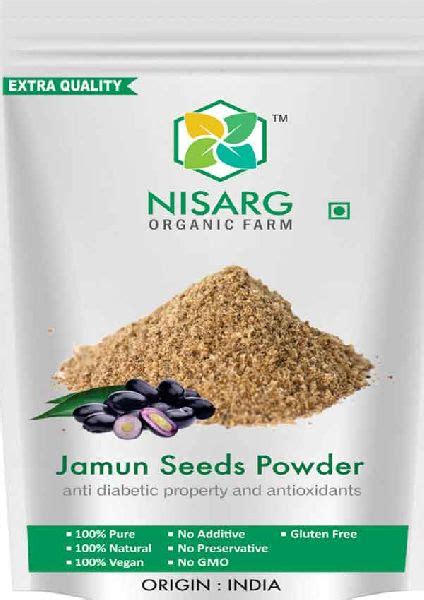 Natural Jamun Seeds Powder For Health Benefits Purity 100 At Rs 50