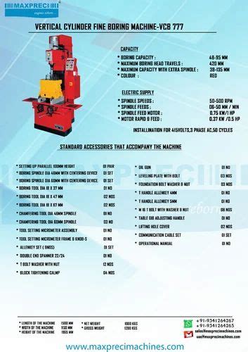 Maxpreci Cylinder Fine Boring Machine Vertical Cylinder Boring Jig