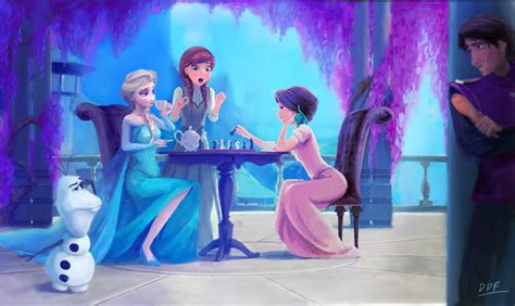 Tea time~~ Elsa,Anna and Rapunzel - Disney Princess Photo (36774571 ...