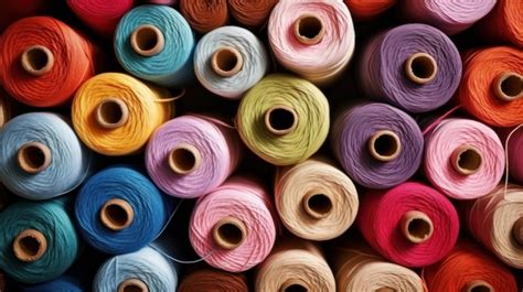 Premium AI Image | a colorful spool of thread is a colorful form of thread.