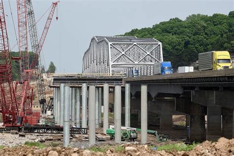 Foundation of new Rocheport Bridge, named after fallen Marine, starting ...