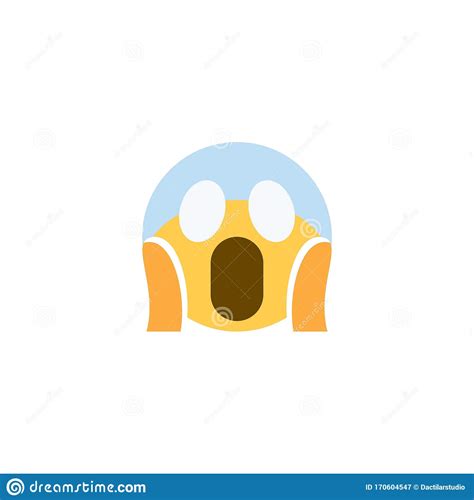 Surprised Face Icon Illustration Emoji Stock Illustration ...