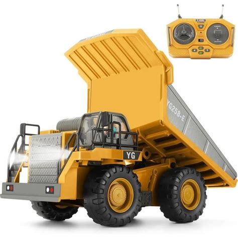 Camion Benne Télécommandé Véhicule de Construction RC pour Enfants 9