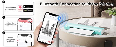 Phomemo Portable Printer Wireless For Travel M F Bluetooth Compact