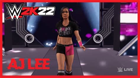 Wwe 2k22 Creation Showcase Aj Lee Youtube