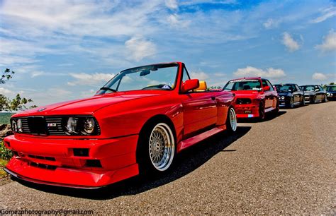 the 325iS: Ferrari Red BMW E30 M3 convertible, S52 swap, HOT