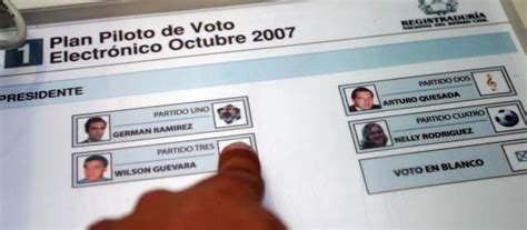 Voto electrónico se probará en las consultas internas