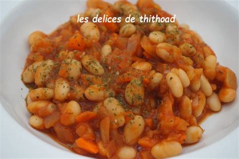 haricots blancs à la Grecque ww Les Délices de Thithoad