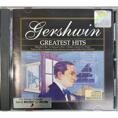 Gershwin Greatest Hits CD Shopee Malaysia