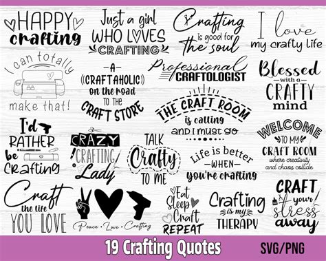 Craft SVG Bundle, Crafting Quotes SVG, Funny Craft Shirt Svg, Crafter ...