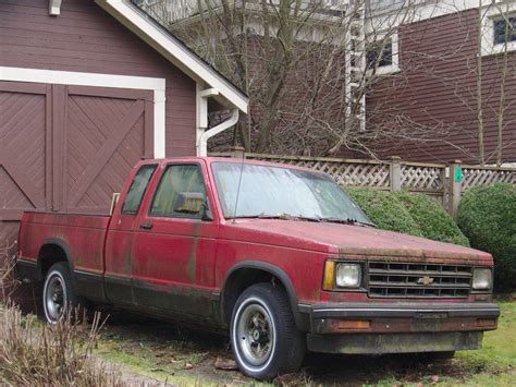 Old Parked Cars Vancouver 1984 Chevrolet S 10 Extended Cab