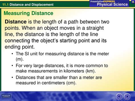 Distance Definition Science