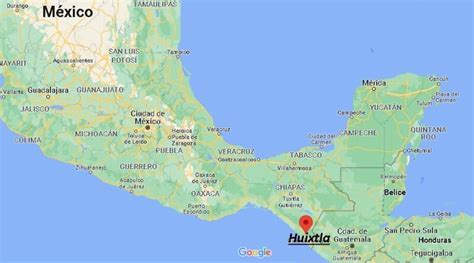 ¿dónde Está Huixtla Mexico Mapa Huixtla ¿dónde Está La Ciudad