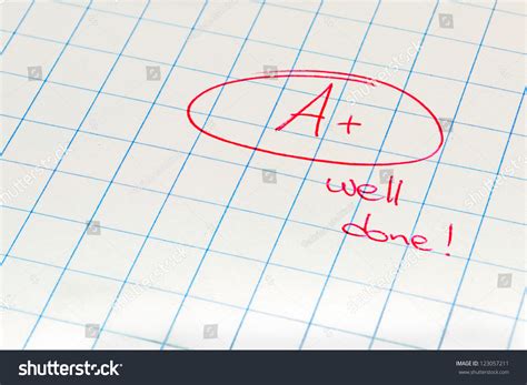 mark written red  squared paper stock photo  shutterstock