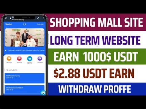 Usdt Mall New Usdt Earning Site Usdt Mining App Free Usdt