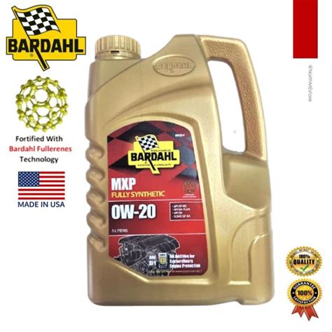 ORIGINAL GENUINE BARDAHL 0W20 FULLY SYNTHETIC MXP ENGINE OIL API SN CF